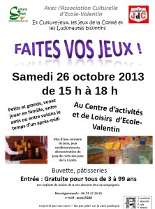 affiche ecole valentin