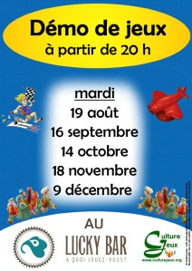 affiche 3 bleu date mini